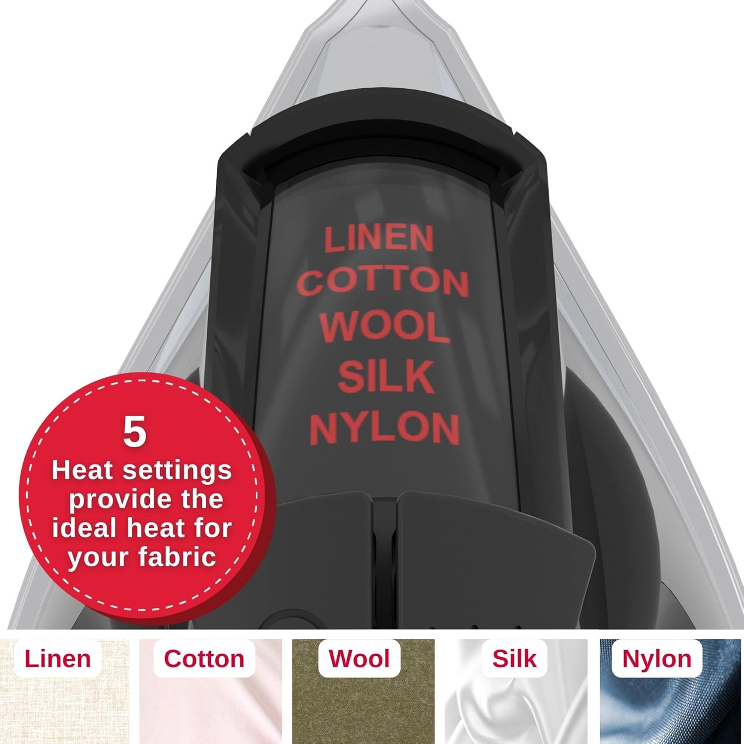 SINGER SteamCraft Plus 2.0 Steam Iron (1800W) | Steamer with Stainless Steel Plate, OnPoint