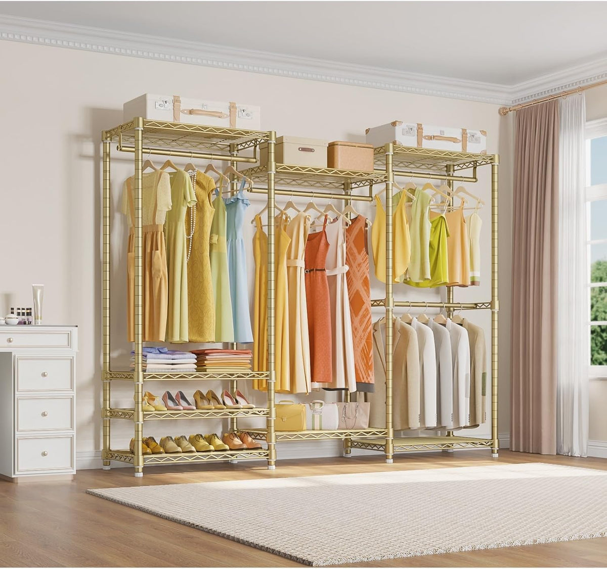 VIPEK V5 Portable Closet Wardrobe Heavy Duty Clothes Rack, Freestanding Metal Clothing Racks Custom