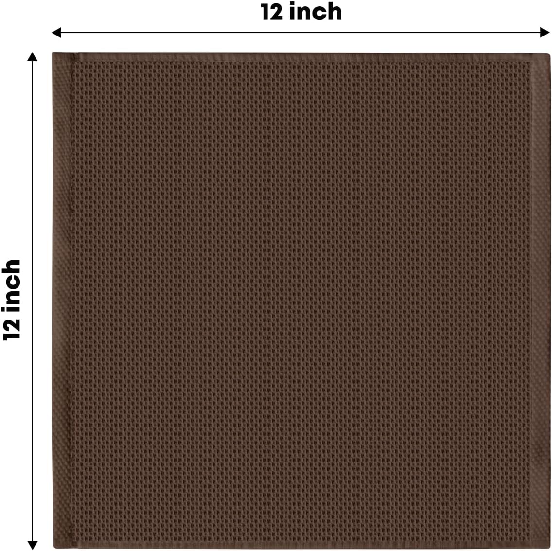 Artoid Mode 100% Cotton Dark Coffee Waffle Weave Kitchen Dish Cloths, 12x12 Inch Ultra Soft