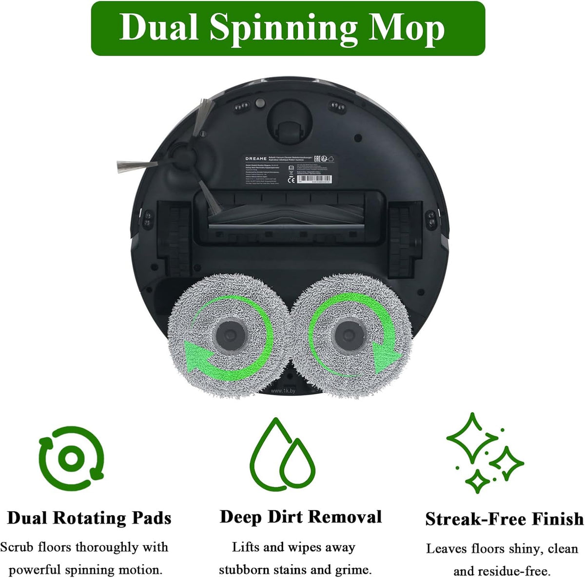 10 Pack Mop Pads for Dreame X40 Ultra/X40 Master/L40 Ultra/L10s Plus/L10s Pro Gen 2/L30 Ultra/X30