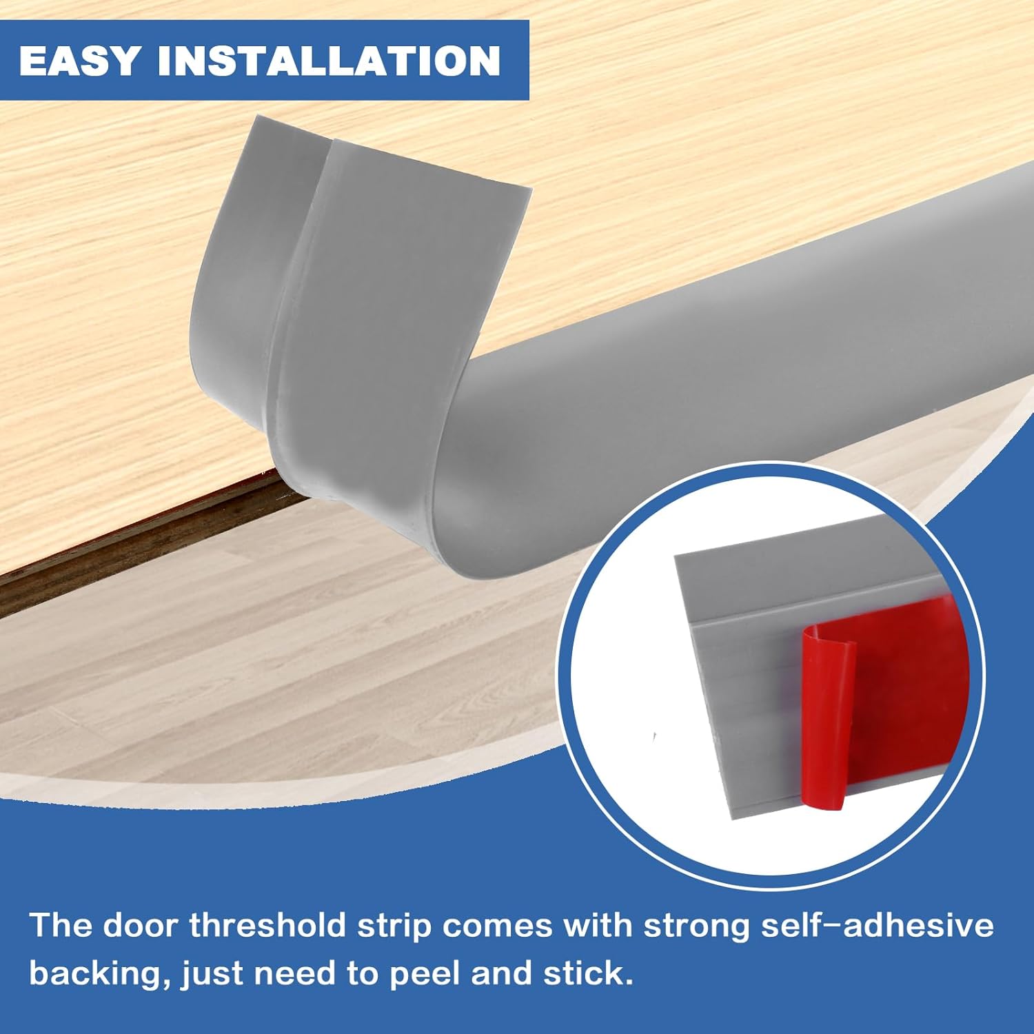 Vinyl Door Threshold Flooring Transition Strip Self Adhesive Carpet Edging Strip for Laminate