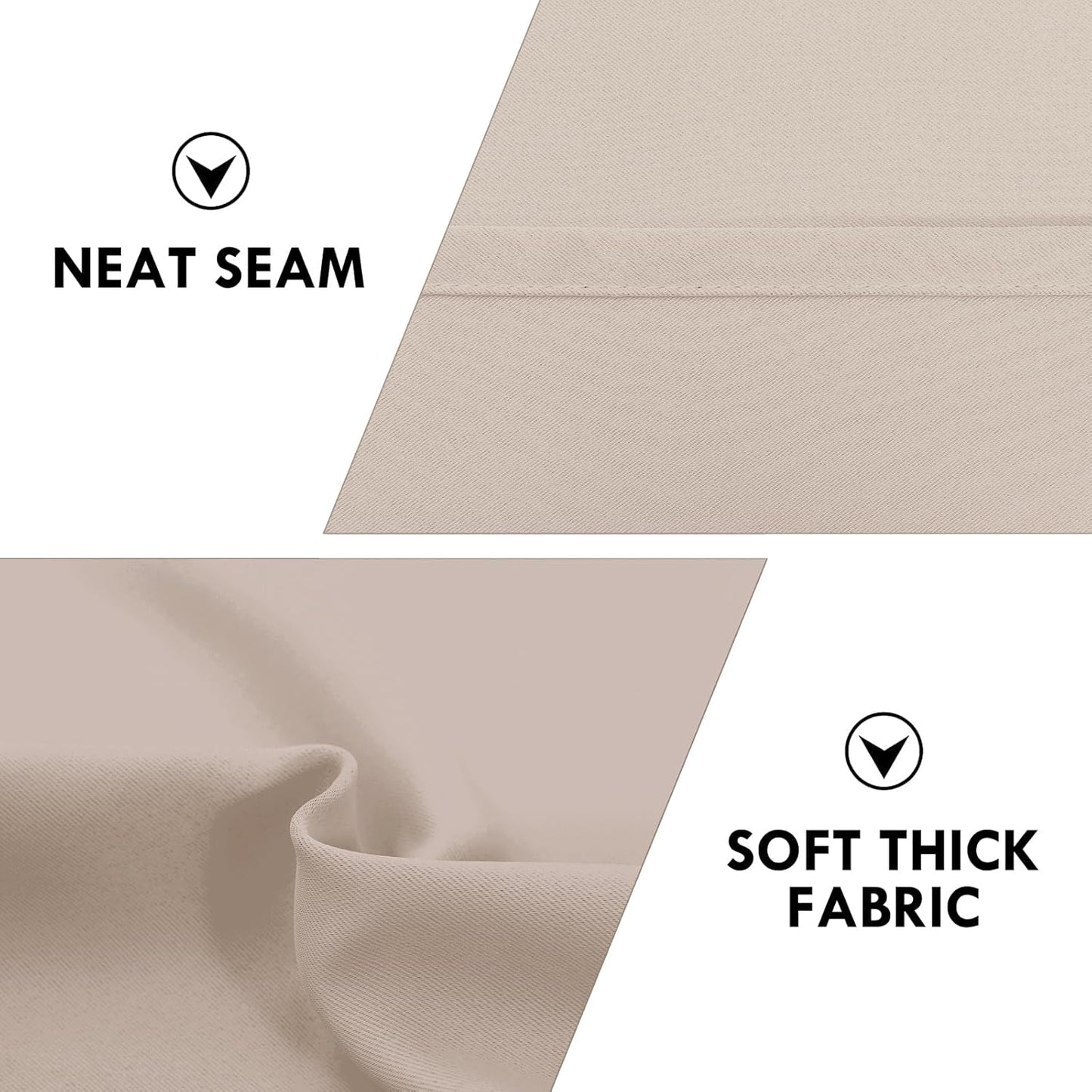 DWCN Blackout Curtains for Living Room Thermal Insulated, Energy Saving & Noise Reducing Bedroom