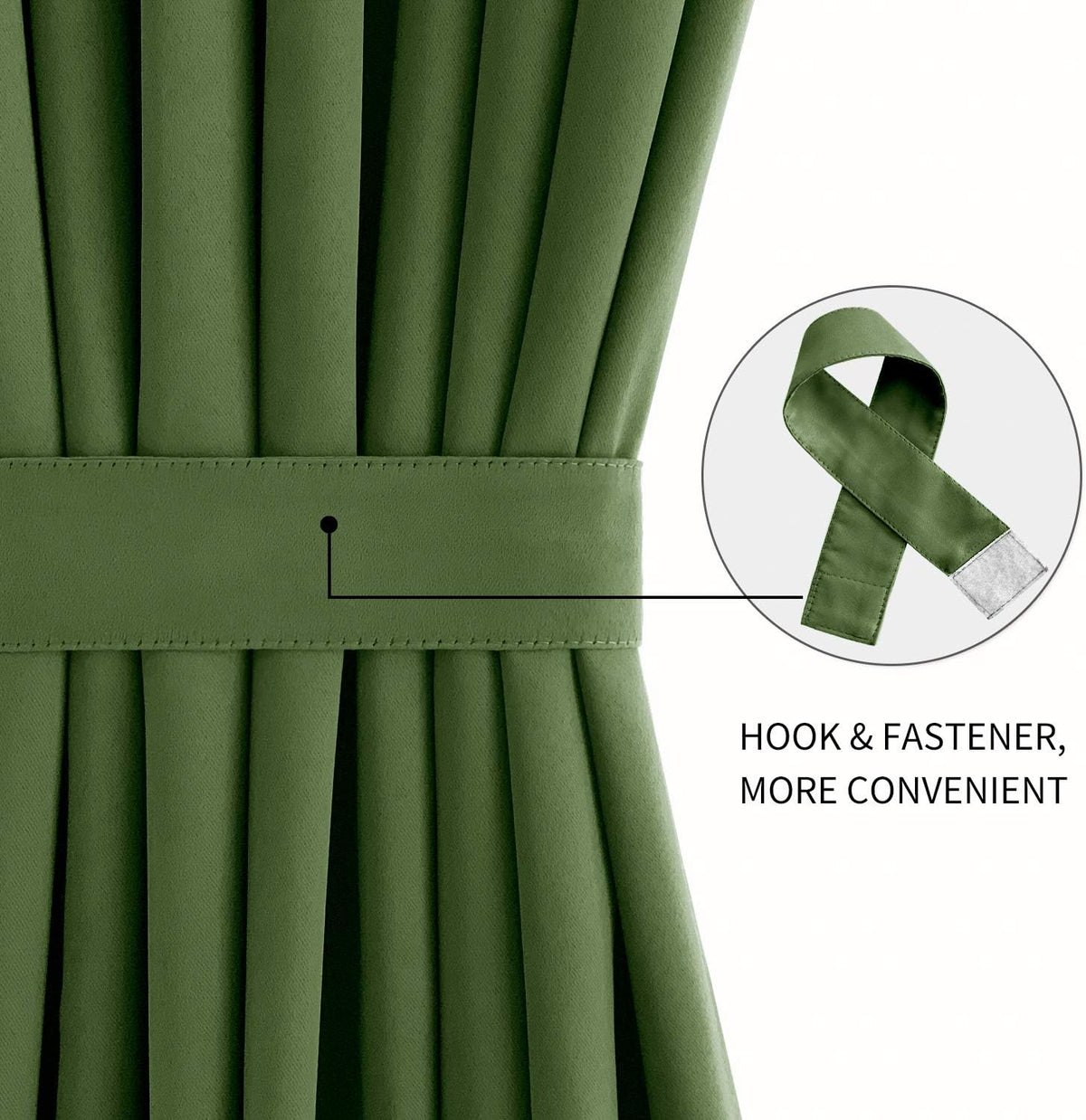 DWCN French Door Curtains – Rod Pocket Thermal Blackout Curtain for Doors with Glass Window