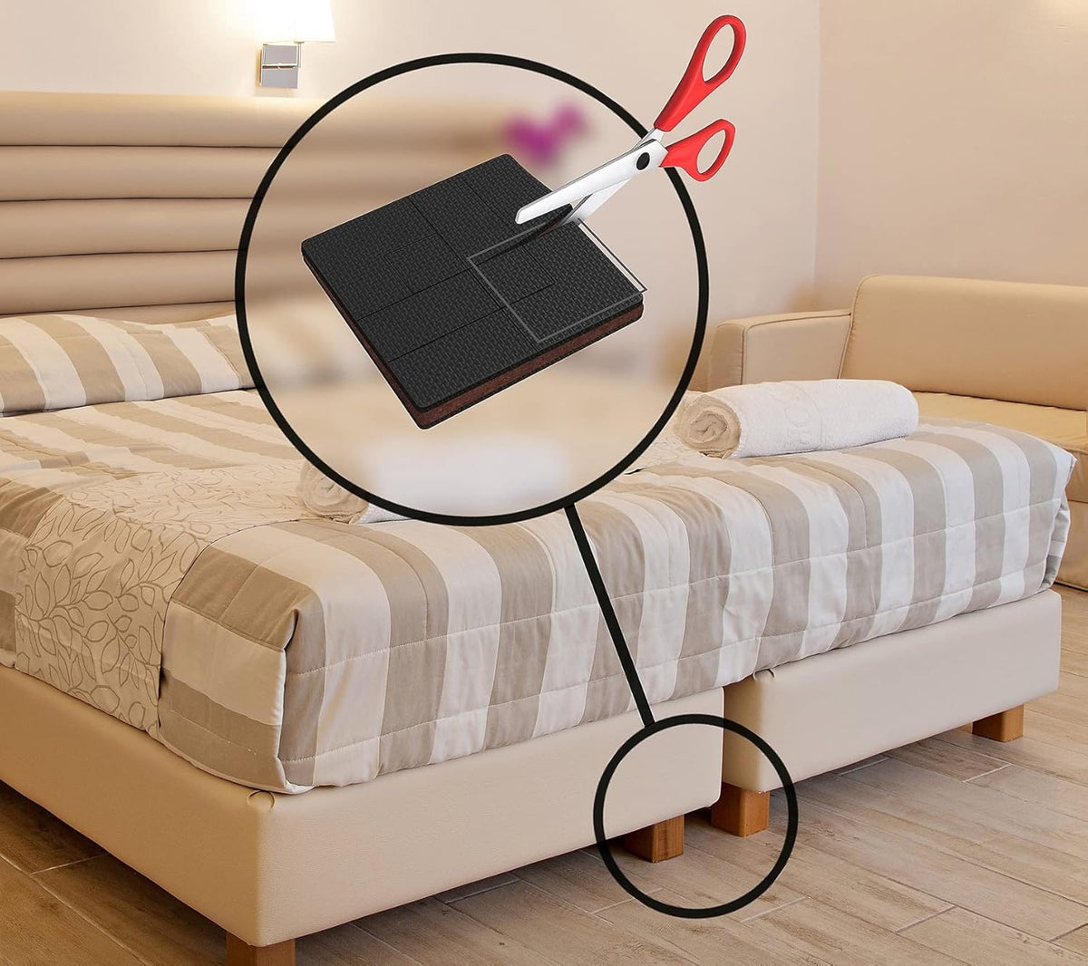 Slipstick GorillaPads Non-Slip Furniture Pads & Furniture Sliders Variety Pack (68 Pieces) Protects