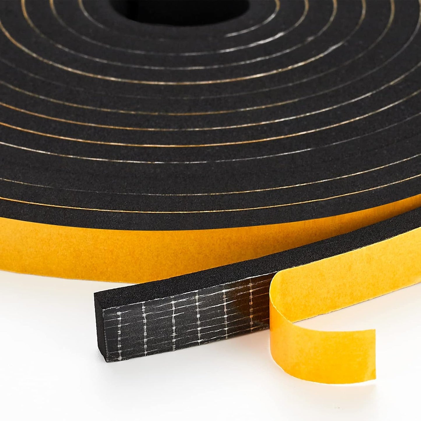 13 Feet Weather Stripping Door Seal, 1" Wide X 1" Thick Door Seal Strip High Density Foam Tape