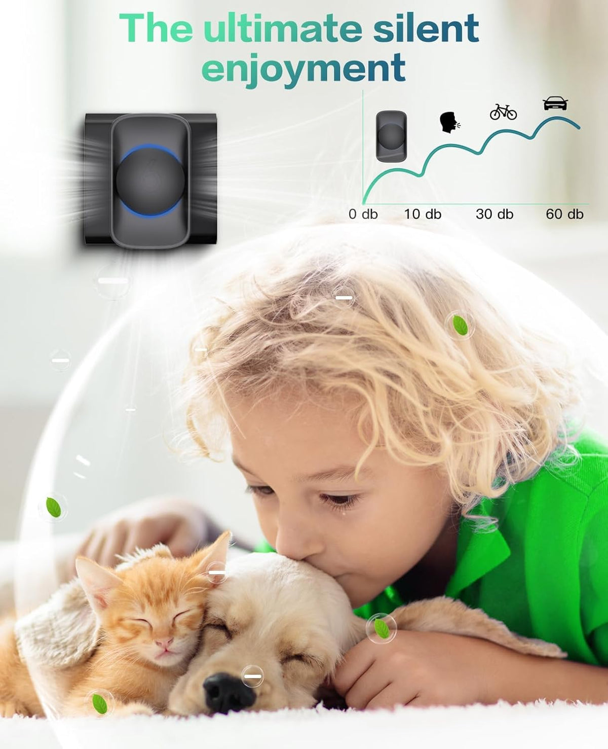 Air Ionizers for Home (3 Pack), Negative Ion Generator, Quiet Air Freshener for Bedroom Kitchen