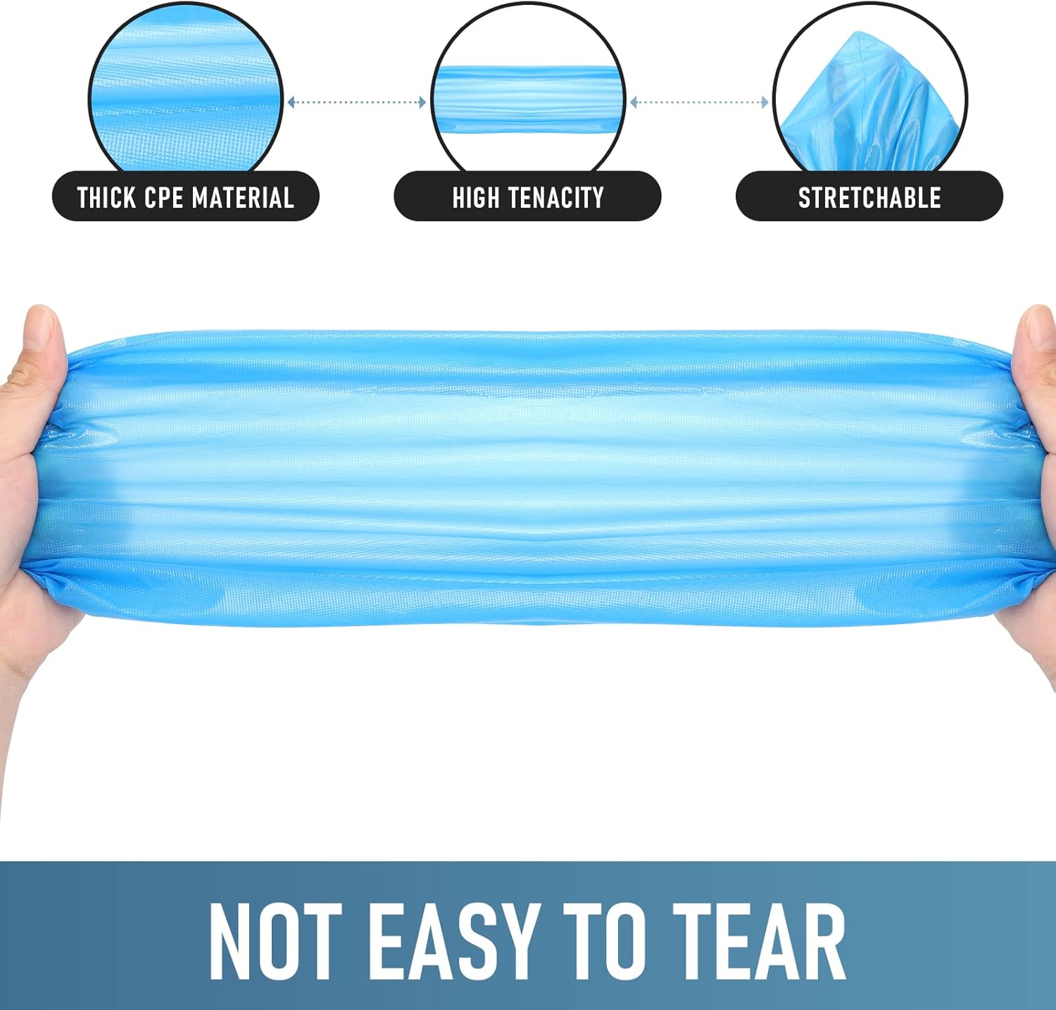 Shoe Covers Disposable Non Slip - Pack of 100 (50 Pairs), Premium Waterproof and Recyclable Shoe