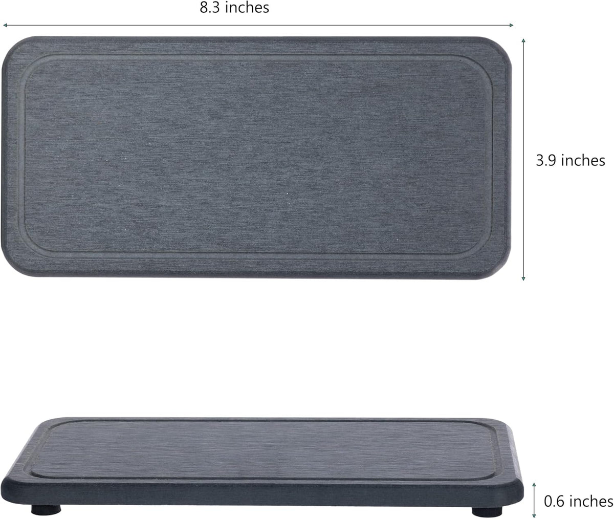 2 Pcs Water Absorbing Stone Trays, Kitchen/Bathroom Sink Soap Dish, Diatomite Tray Used for Hand