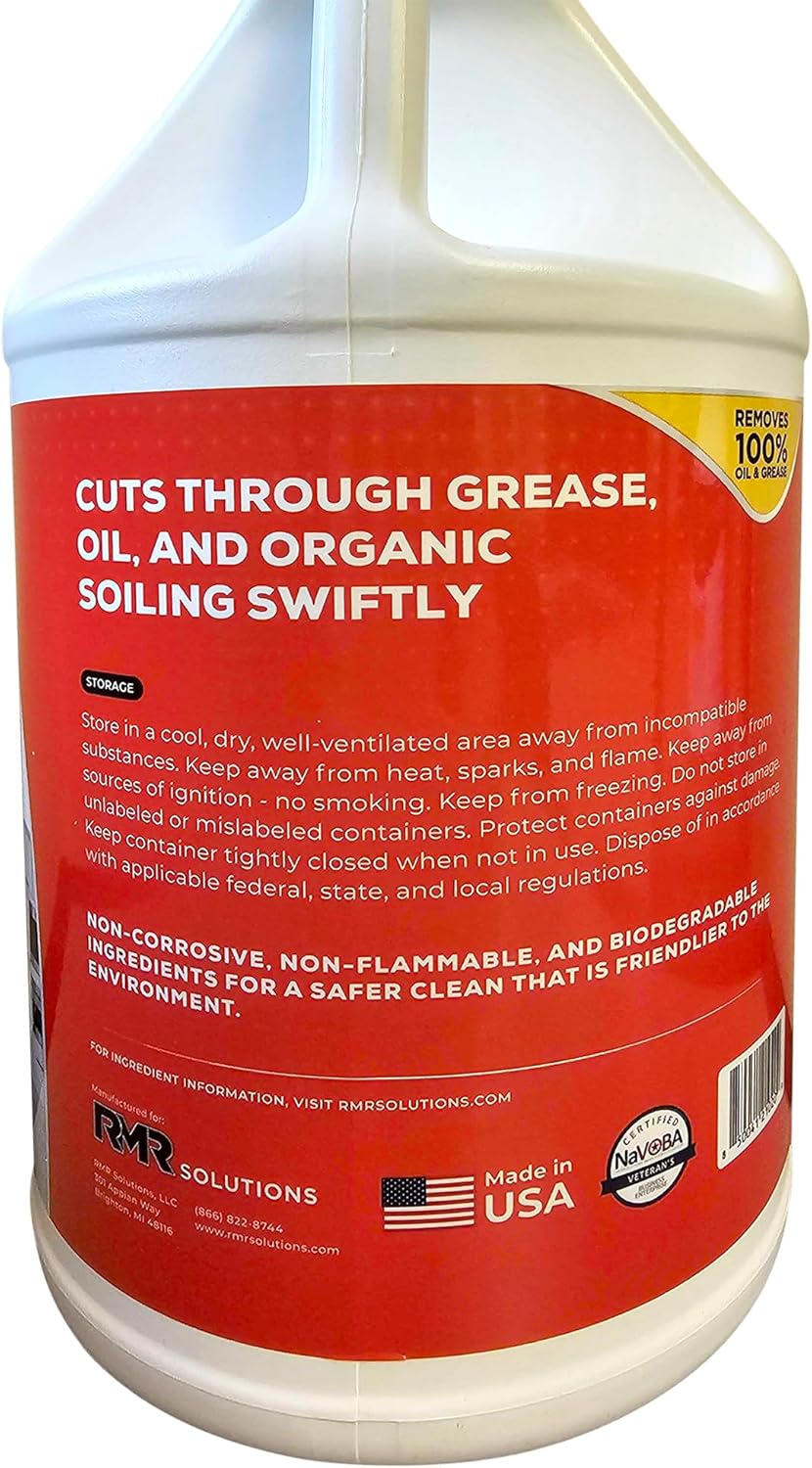 RMR Degreaser and Cleaner - Ready to Use Indoor/Outdoor Formula Works on Contact, For Heavy-Duty