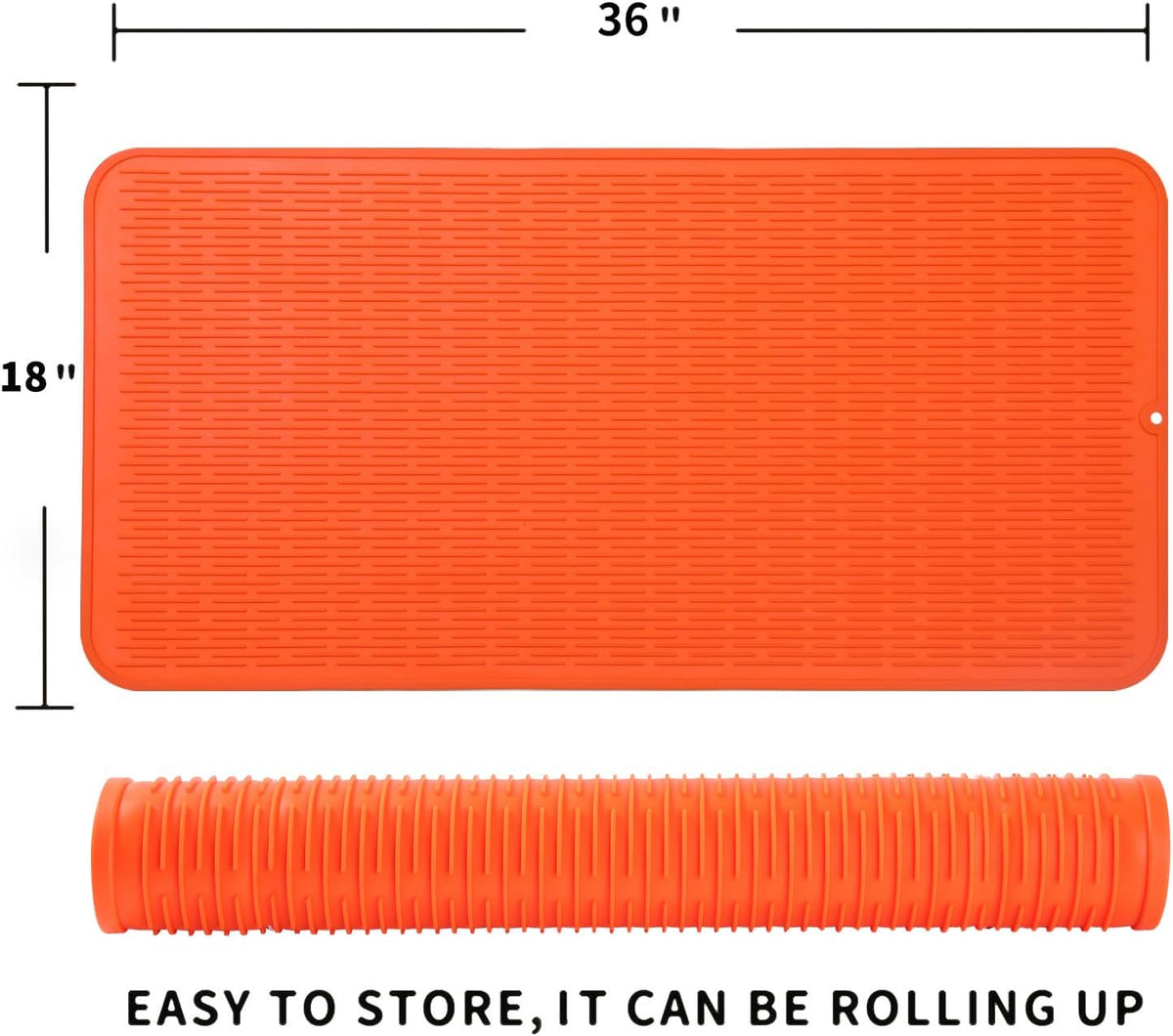Silicone Dish Drying Mat for Multiple Usage,Easy clean,Eco-friendly,Heat-resistant Silicone Mat for