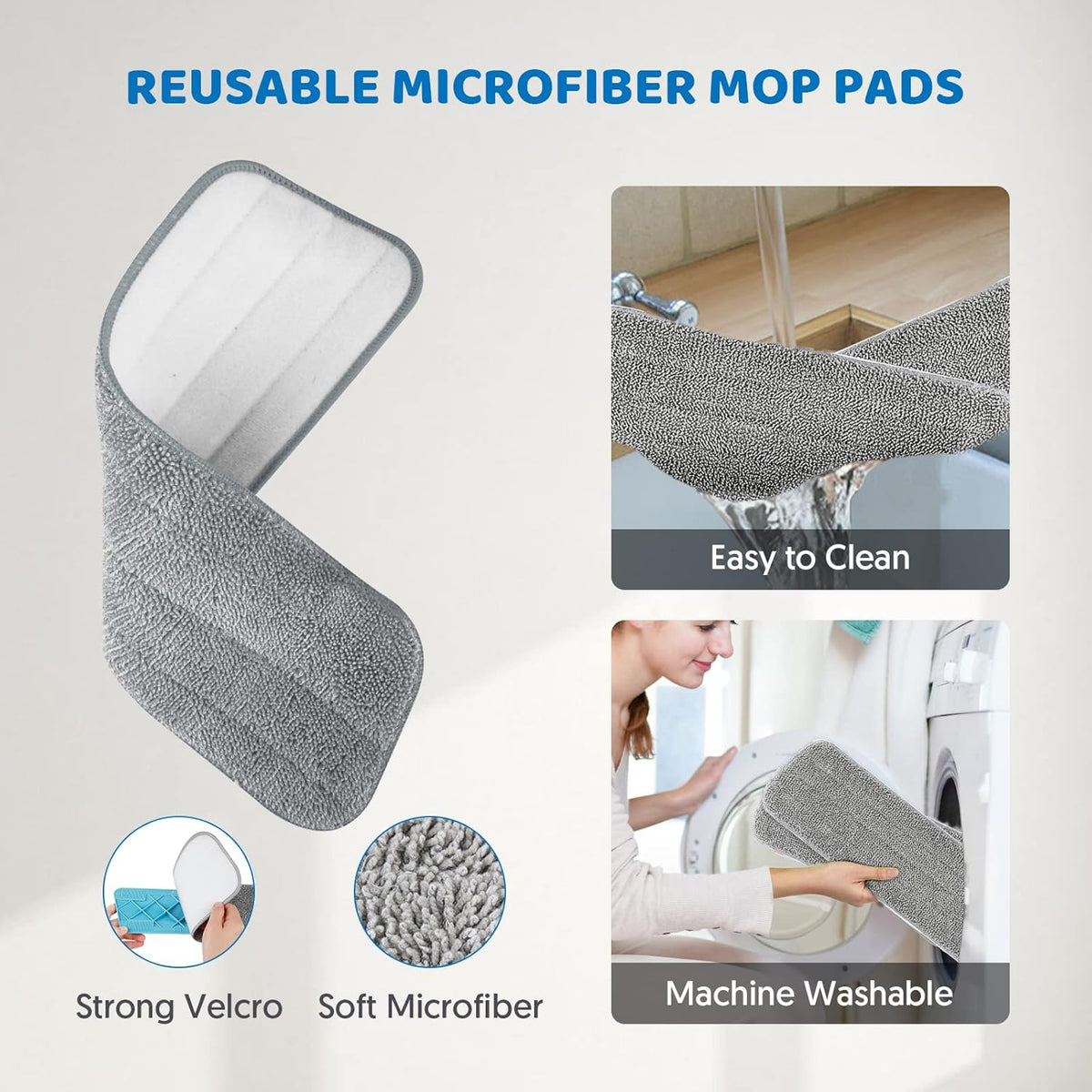 Spray Wet Mops for Hardwood Floor Cleaning - MEXERRIS Microfiber Dust Dry Mops with Spray 4