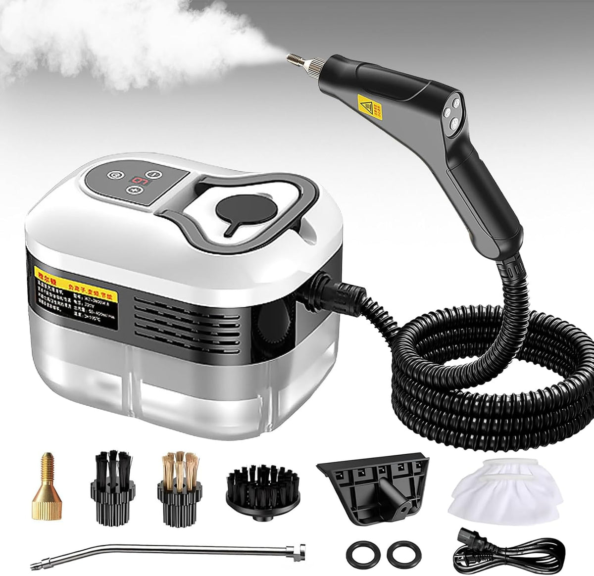High Pressure Steam Cleaner, 2500W Portable High Temp Bathroom Power Steamer Cleaning Machine Steam