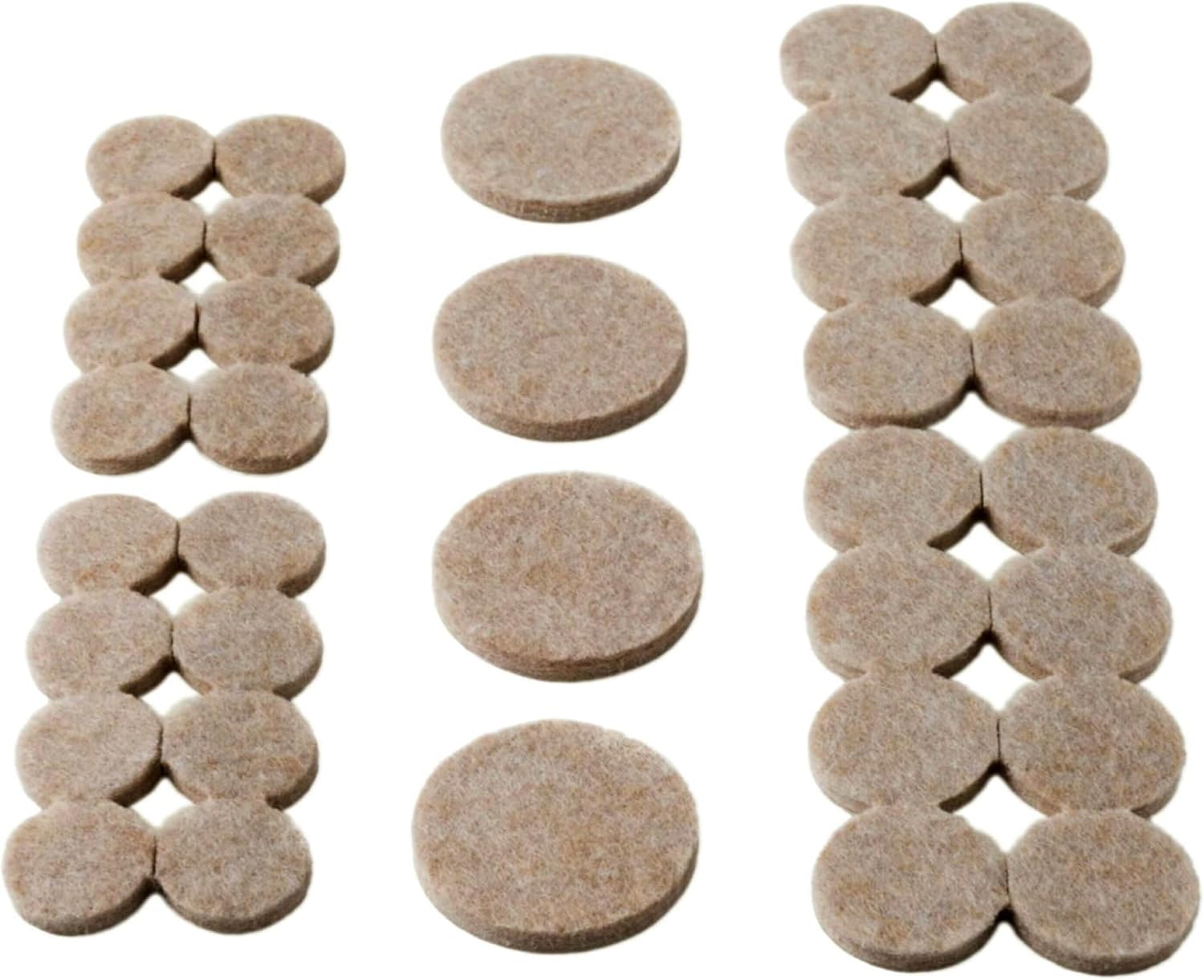 Scotch Felt Pads, Felt Furniture Pads for Protecting Hardwood Floors, Beige, Multi-Pack, 16-3/4