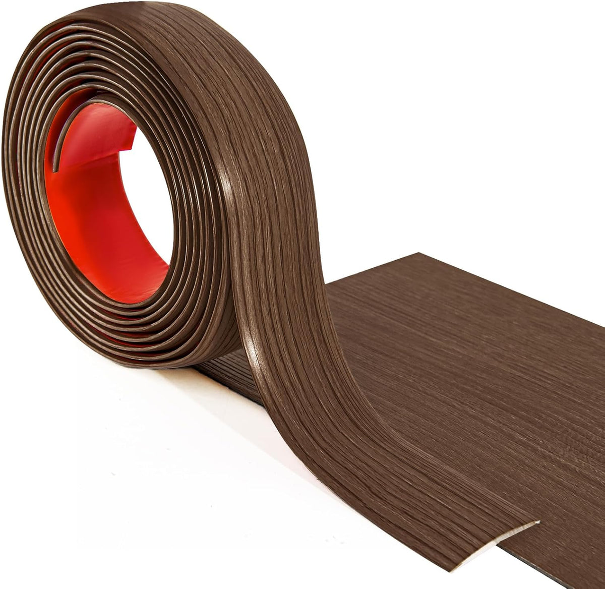 Art3d Vinyl Floor Transition Strip - Laminate Floor Divider for Joining Gaps and Carpets, Brown (10