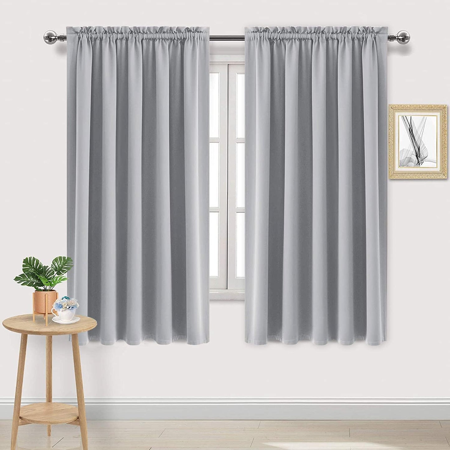 DWCN Blackout Curtains for Bedroom – Rod Pocket Thermal Insulated Noise Reducing Noise Reducing