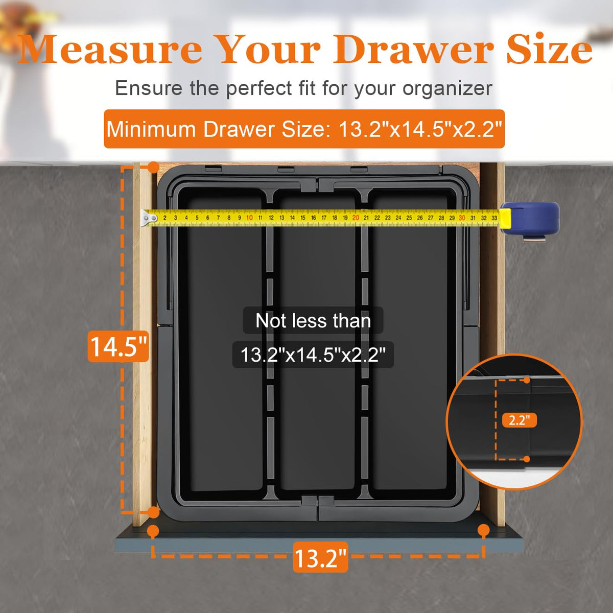 Spaclear Large Utensil Drawer Organizer Expandable Silverware Organizer for Kitchen – view 5