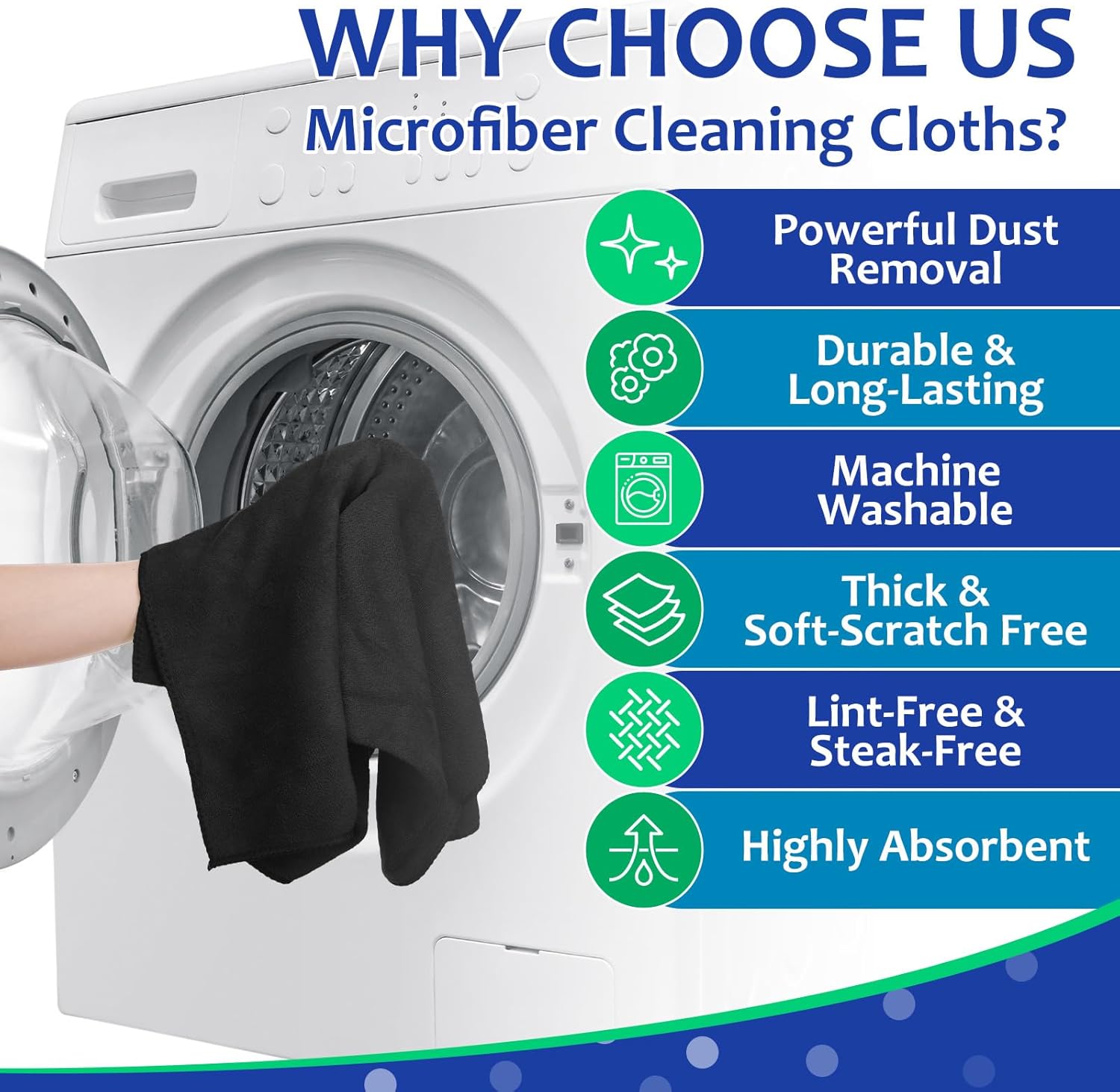 Newwiee 3 Pcs Extra Large Microfiber Cleaning Cloth 30" x 20" Washable Reusable Microfiber Towel