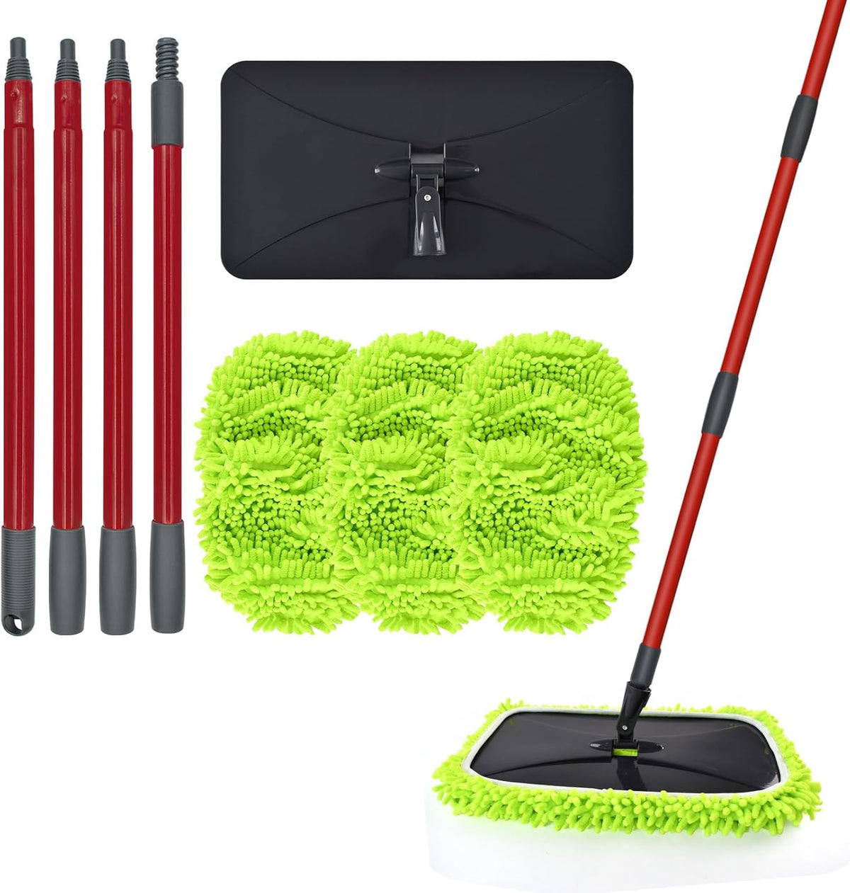 Mops for Floor Cleaning, Dust Mop for Hardwood Floors, Extra Large Floor Mop with Extendable Handle