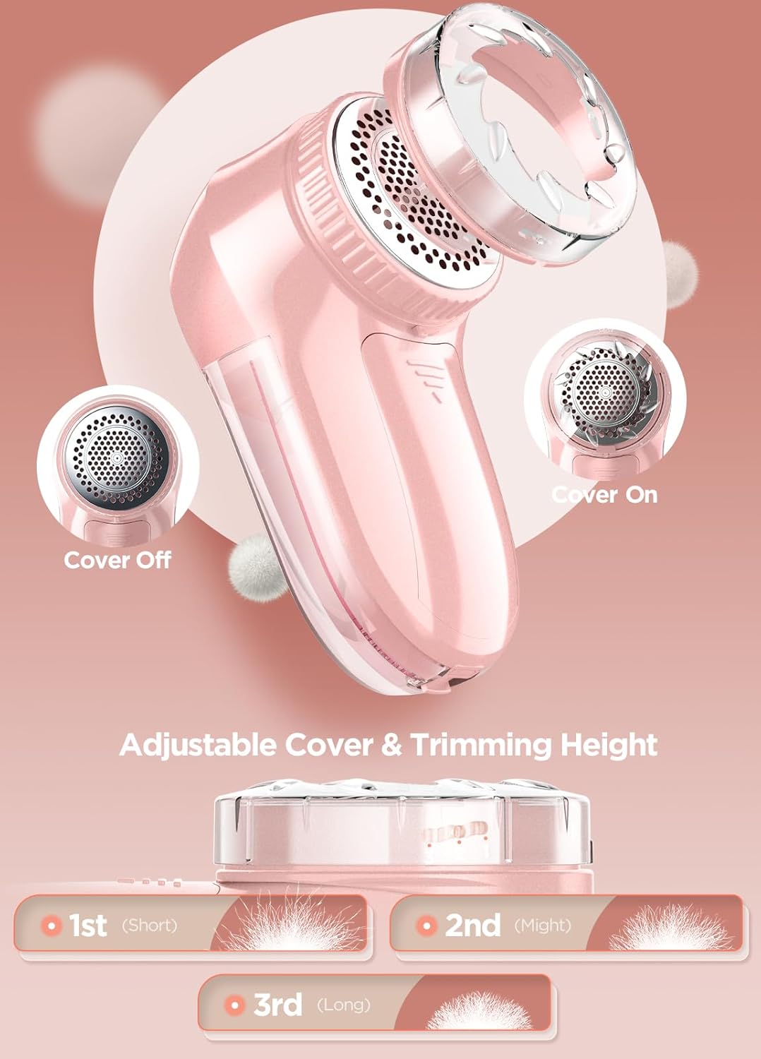 Fabric Shaver, Lint Remover, Bymore Lint Shaver Defuzzer Sweater Shaver for Clothes and Furniture