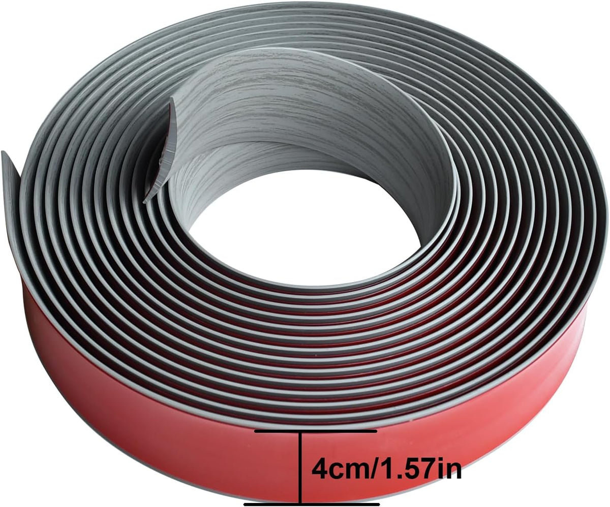 Floor/Door Flat Transition Strip & Self-Adhesive Vinyl Edge Trim - Laminate Gap Covering Joining