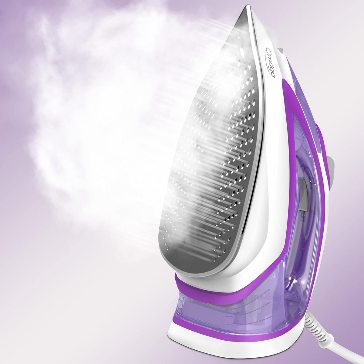 Steam Iron for Clothes, 1750W Iron with Rapid Heating, Non-Stick Ceramic Soleplate, Powerful Steam