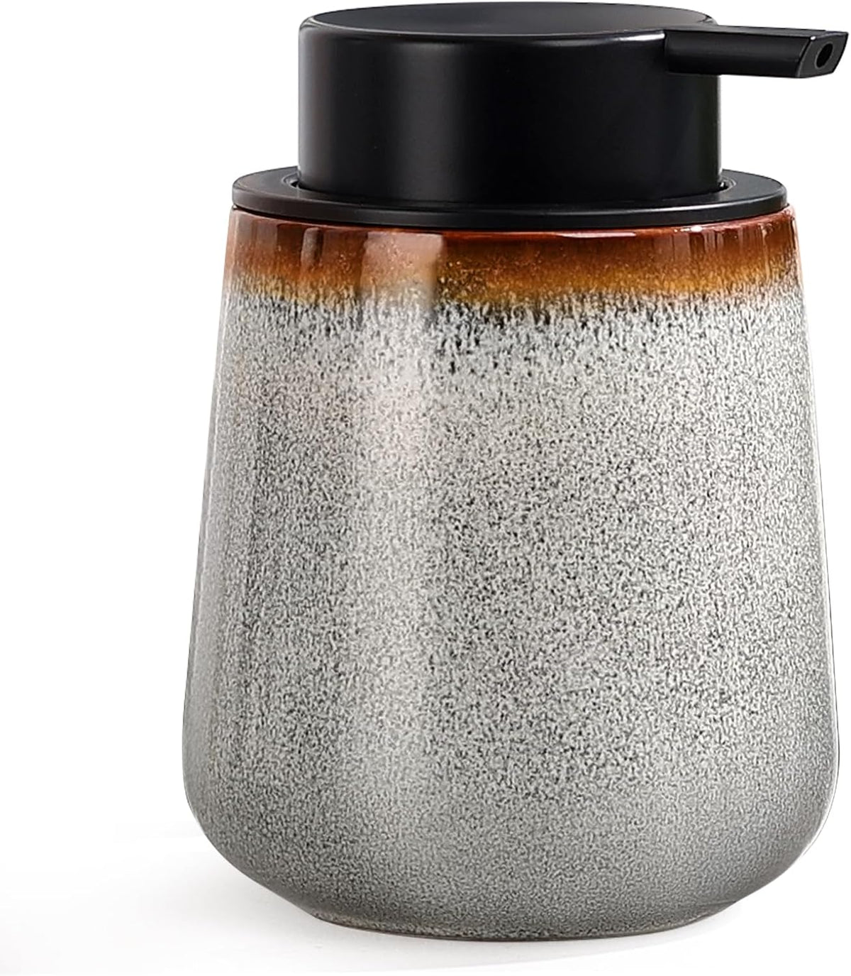INGOFIN Ceramic Lotion Dispenser - 12 oz Refillable Hand Soap Dispenser Bathroom, Modern Liquid