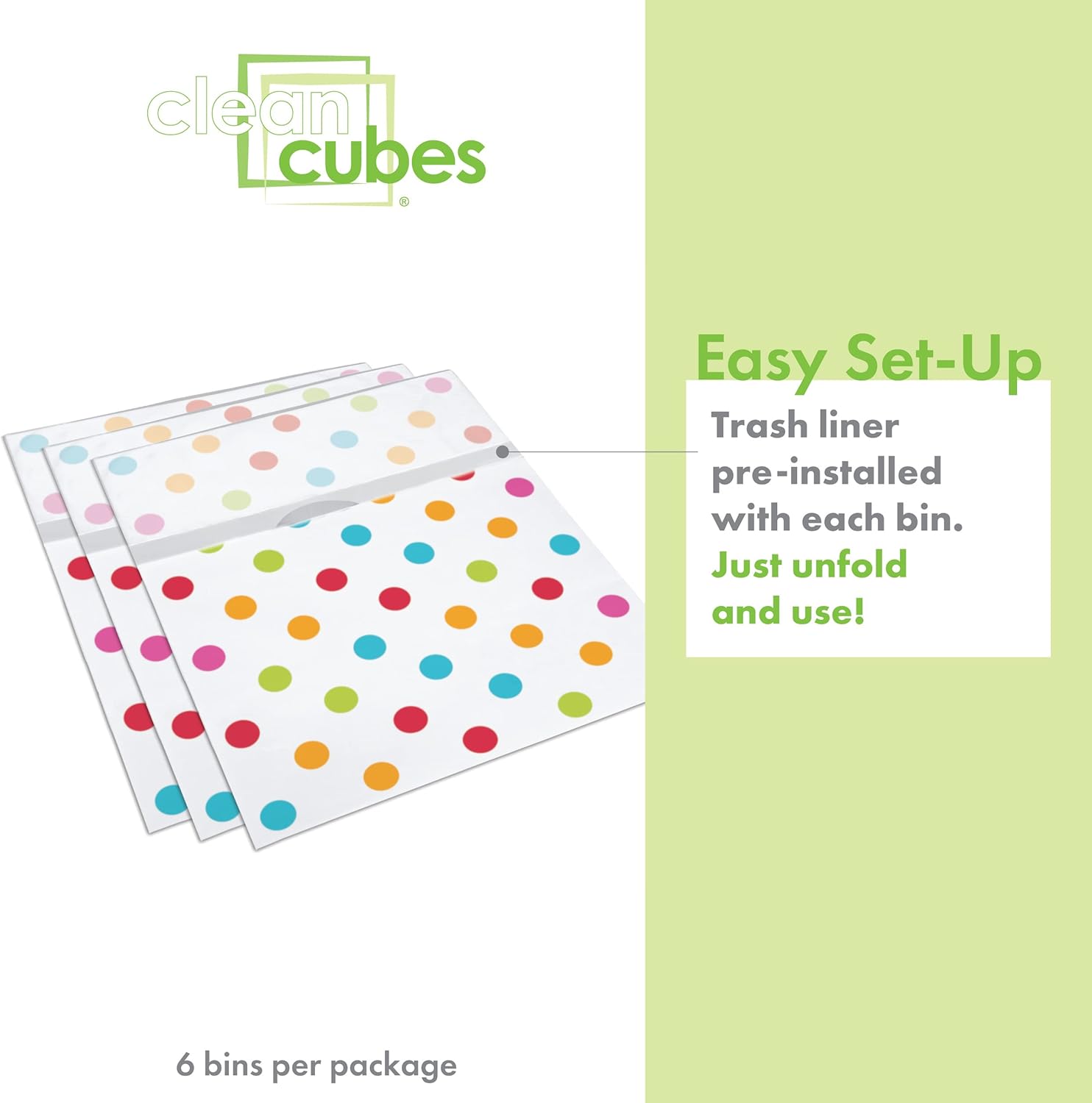 13 Gallon Disposable Pop-Up Trash Cans (6-Pack) with Fitted Bags – Foldable Garbage & Recycling