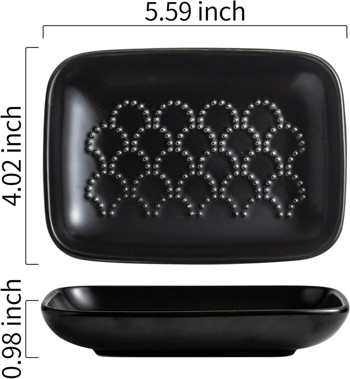 Gomakren Soap Dish for Shower, Ceramic Soap Dishes for Bar Soap Sponge, Halloween Shower Soap