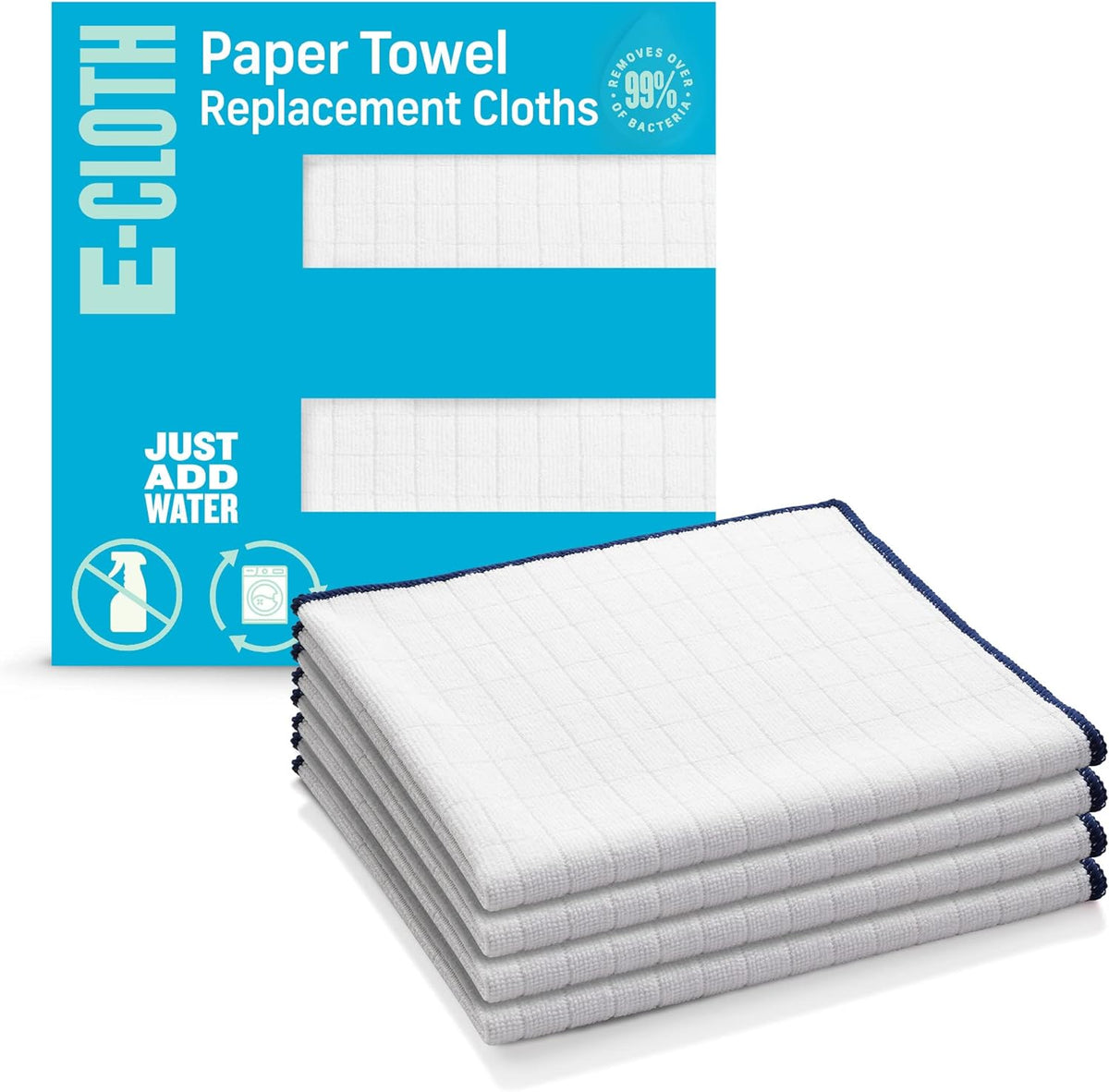 E-Cloth Reusable Paper Towel Replacement Cloth, Premium Microfiber Cleaning Cloths Ideal for