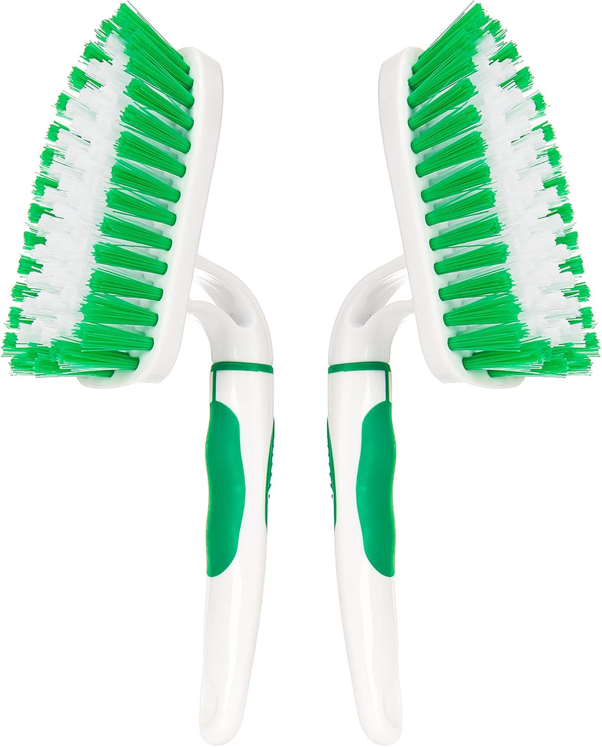 2-Pack Scrub Brush for Cleaning with Long Handle,Medium Firm Brush Bathroom Cleaning Supplies and