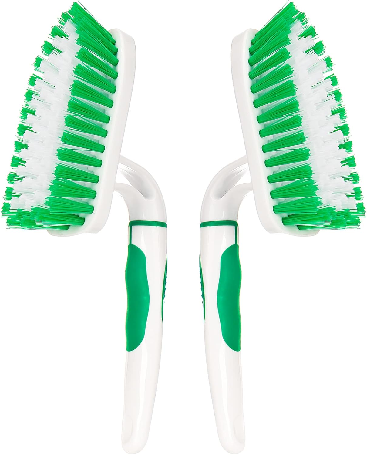 2-Pack Scrub Brush for Cleaning with Long Handle,Medium Firm Brush Bathroom Cleaning Supplies and