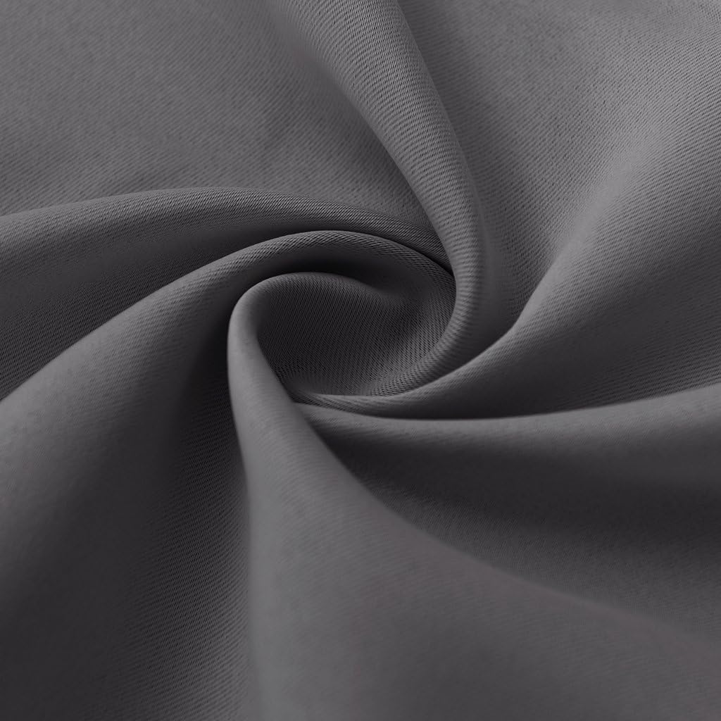 RYB HOME Curtains for Bedroom 72 inches Long, Blackout Thermal Insulating Window Treatment Drapes