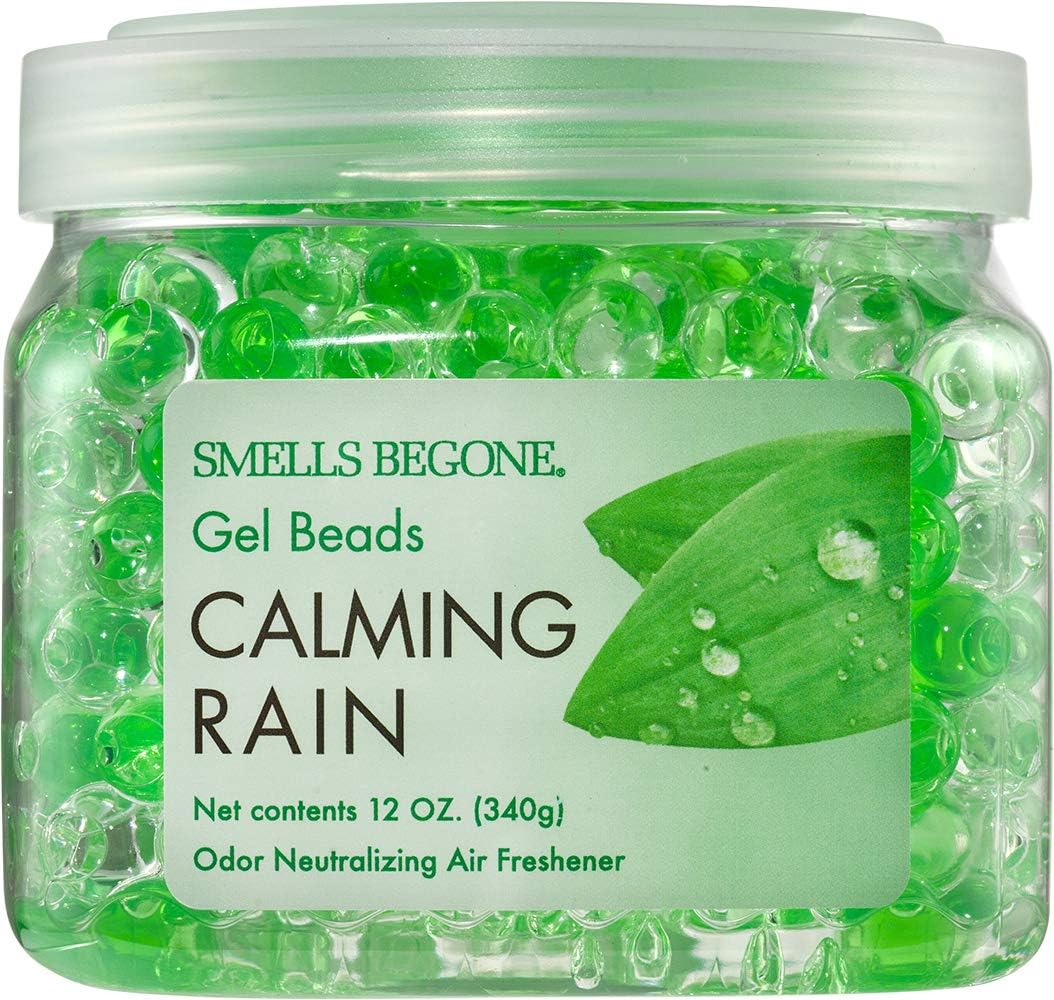 SMELLS BEGONE Odor Eliminator Gel Beads - Air Freshener - Eliminates Odor in Bathrooms, Cars