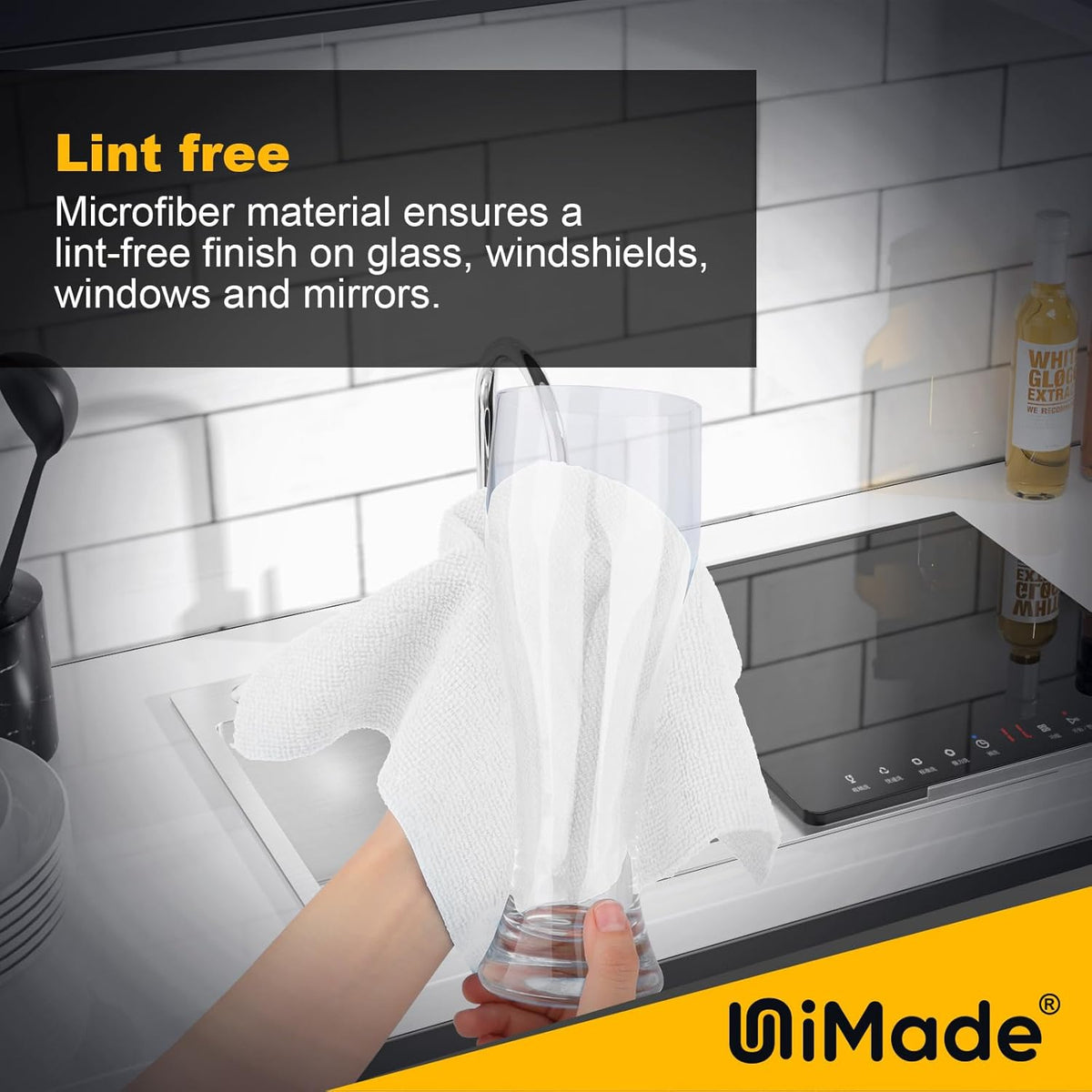 Shop Rags, 100 Sheets Microfiber Cleaning Cloth Commercial Grade Washcloths Lint-Free Bulk Shops