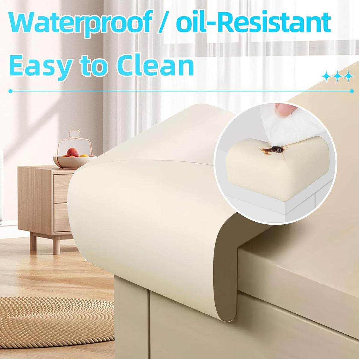 Baby Proofing Edge Corner Protector,L-Shape Cabinet Door Bumper,10 Furniture Safety Soft Corner