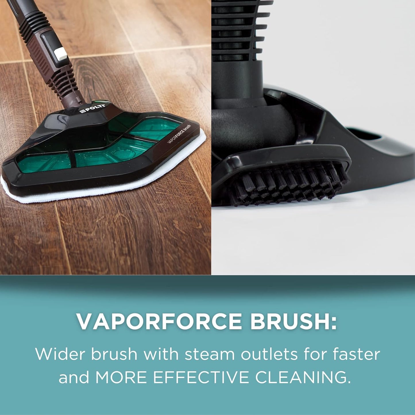 POLTI Vaporetto Smart 100 Steam Cleaner with Unlimited Steam Technology, Sanitize Floors, Carpets