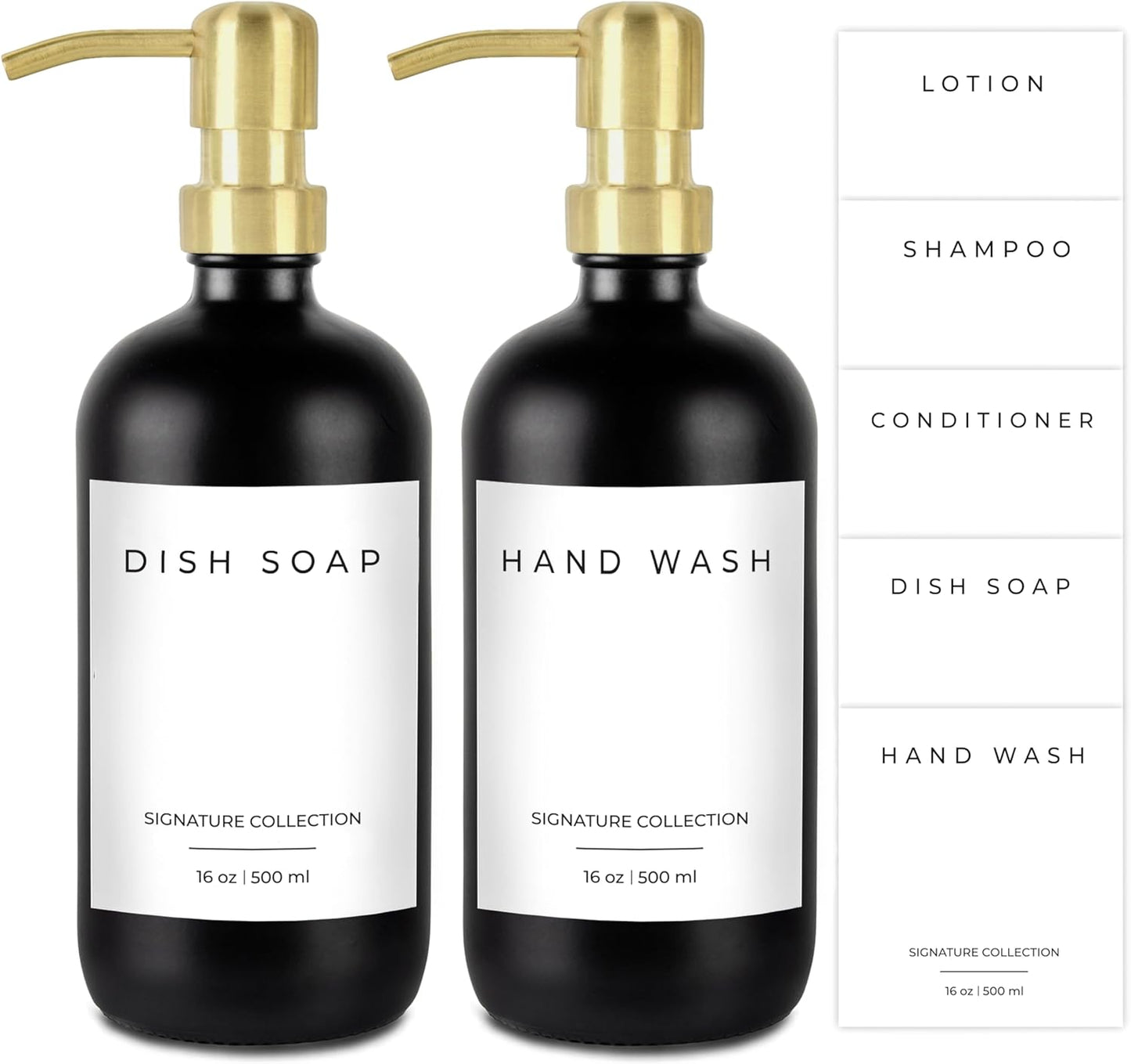 Emerson Essentials Dish Soap Dispenser for Kitchen, Dispenser Bathroom Set, Hand Soap Dispenser