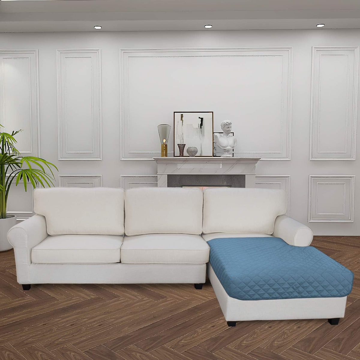 Easy-Going Sectional Couch Covers for Dogs L Shape Sofa Cover Reversible Sofa Slipcover Chaise