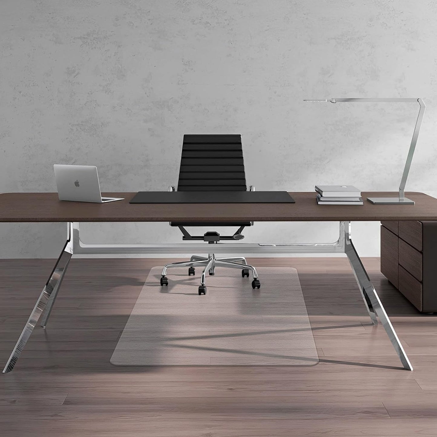FuturHydro Chair Mat for Hardwood Floor, 30" x 48" Clear Anti-Slip Computer Desk Chair Floor Mat