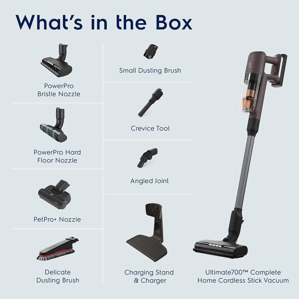 Electrolux Ultimate700 Complete Home Cordless Stick Vacuum with 3 Specialized Nozzles