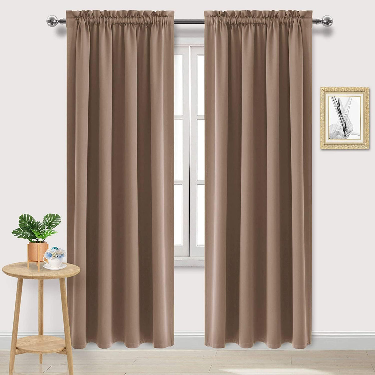 DWCN Blackout Curtains for Living Room Thermal Insulated, Energy Saving & Noise Reducing Bedroom