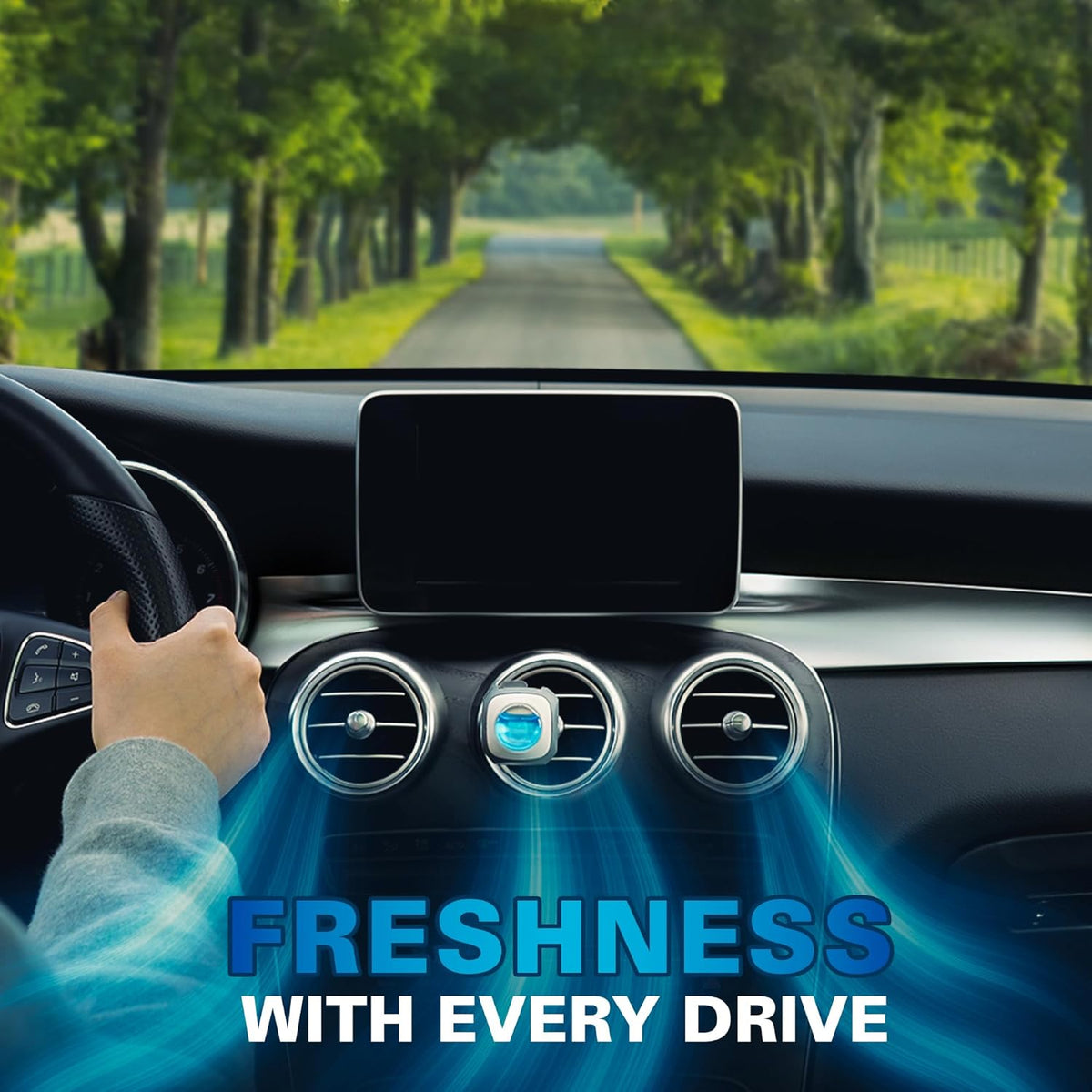Air Jungles New Car Scent Car Air Freshener Clip, 6 Vent Clips, 4ml Each, Long Lasting Air