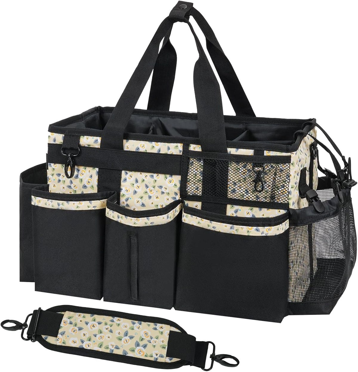 Wearable Cleaning Caddy, Cleaning Caddy Supplies Organizer with Handle & Shoulder Straps for