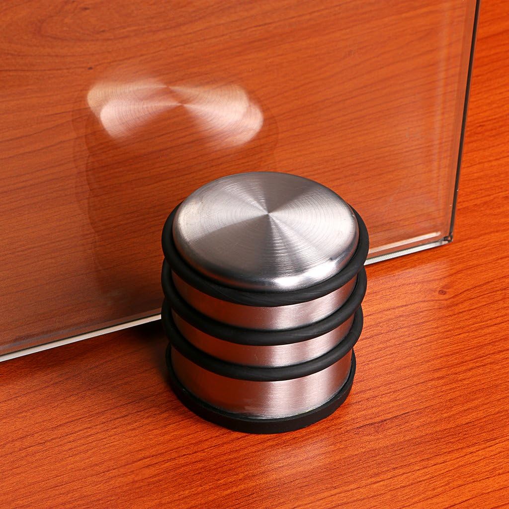 Sumnacon Heavy Duty Floor Door Stopper No Drill, Durability Stainless Steel Door Stops with