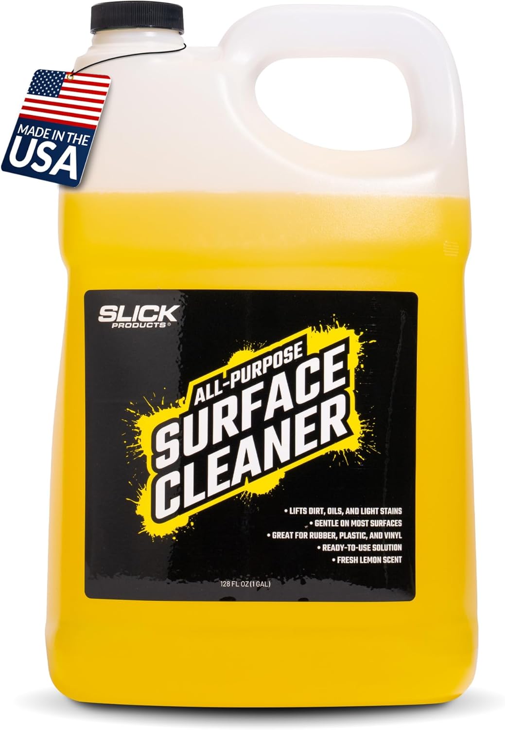 Slick Products All-Purpose Surface Cleaner – Heavy-Duty Interior & Exterior Car Cleaner for Vinyl