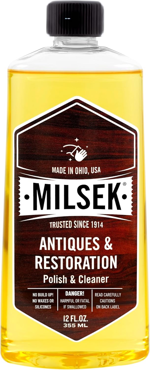 Milsek Antiques & Restoration Polish & Cleaner - Home Essential Cleaning Supplies for Home
