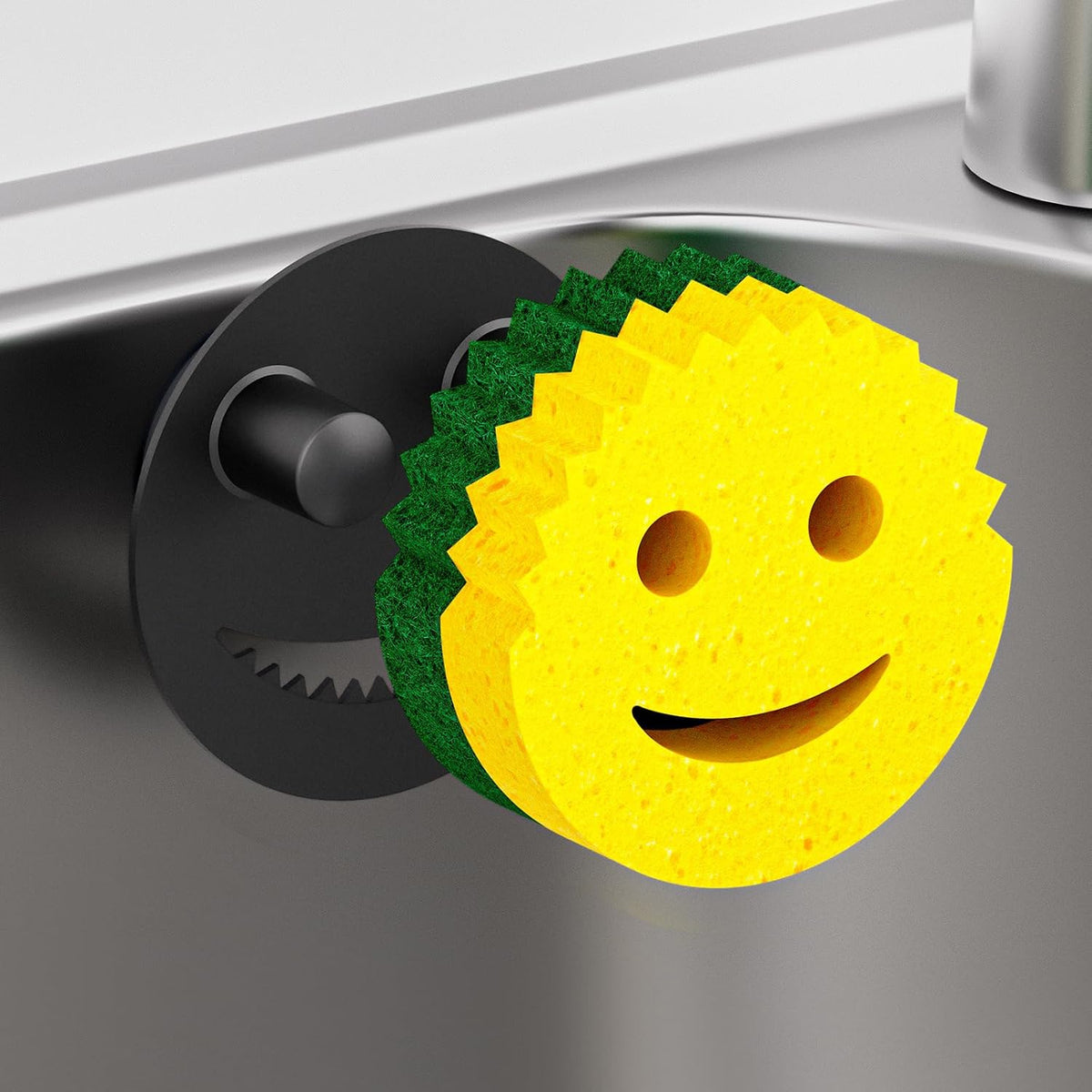Sponge Holder for Kitchen Sink,Sink Caddy Organizer with Suction Cup Installation for
