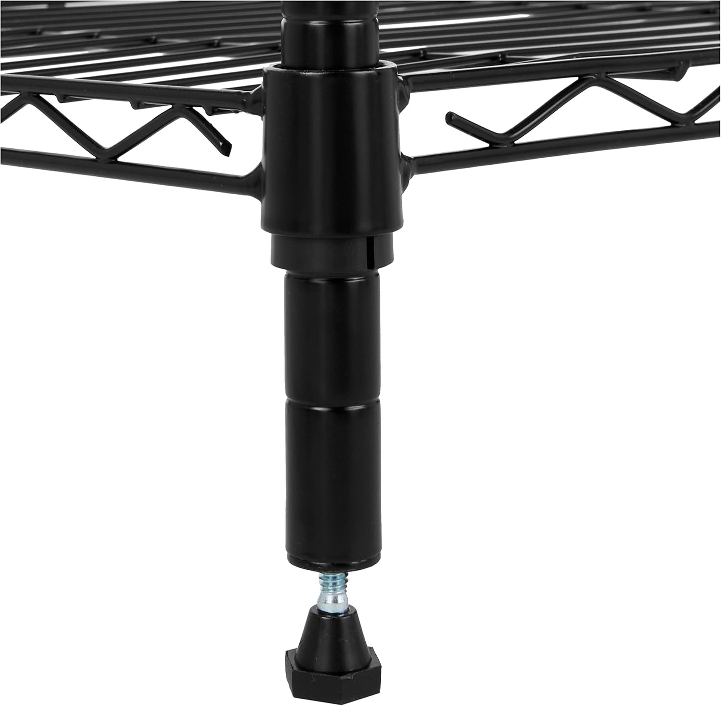 Amazon Basics 4-Shelf Adjustable Heavy Duty Steel Wire Rack Storage Shelving Organizer for Kitchen