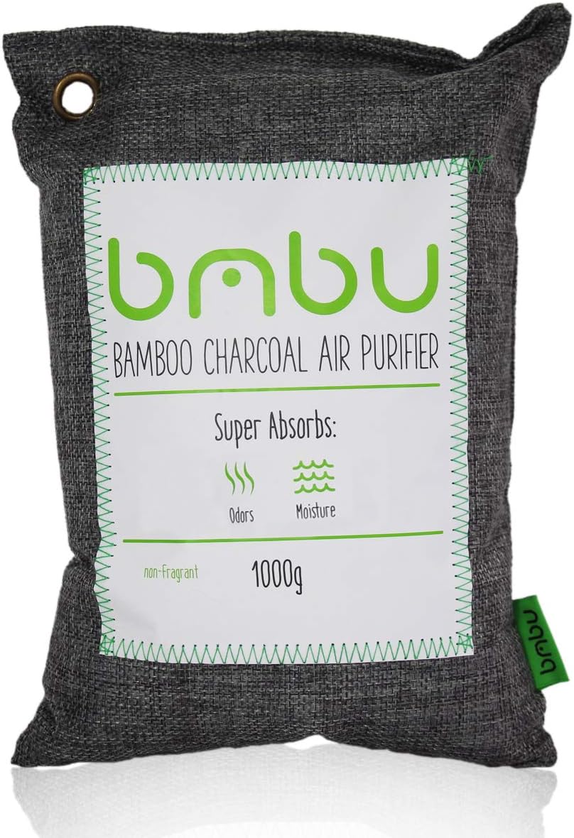 1000g Large Bamboo Charcoal Air Purifier Bag - Car Deodorizer Freshener - Remove Odor and Control