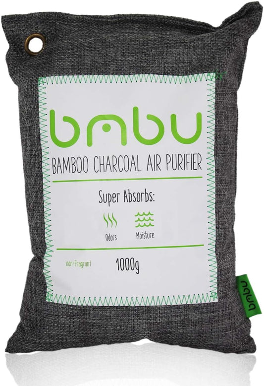 1000g Large Bamboo Charcoal Air Purifier Bag - Car Deodorizer Freshener - Remove Odor and Control